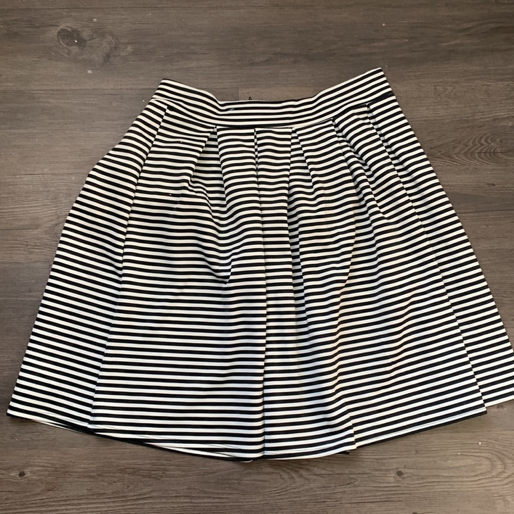 Libian Stripped Zip Up Skirt A-Line Size 3x NWT